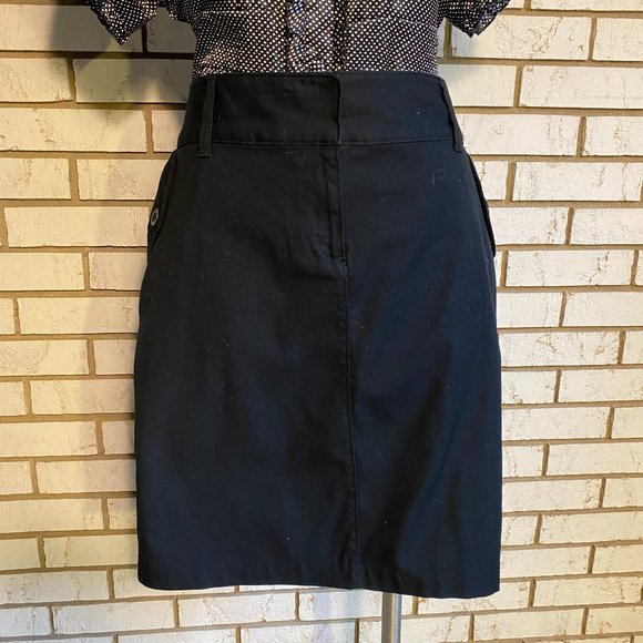 Old Navy | Black front zip skirt SZ 12